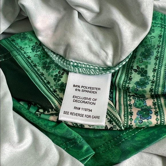 Elegant Green and Blue Maxi Dress - Picture 11 of 12